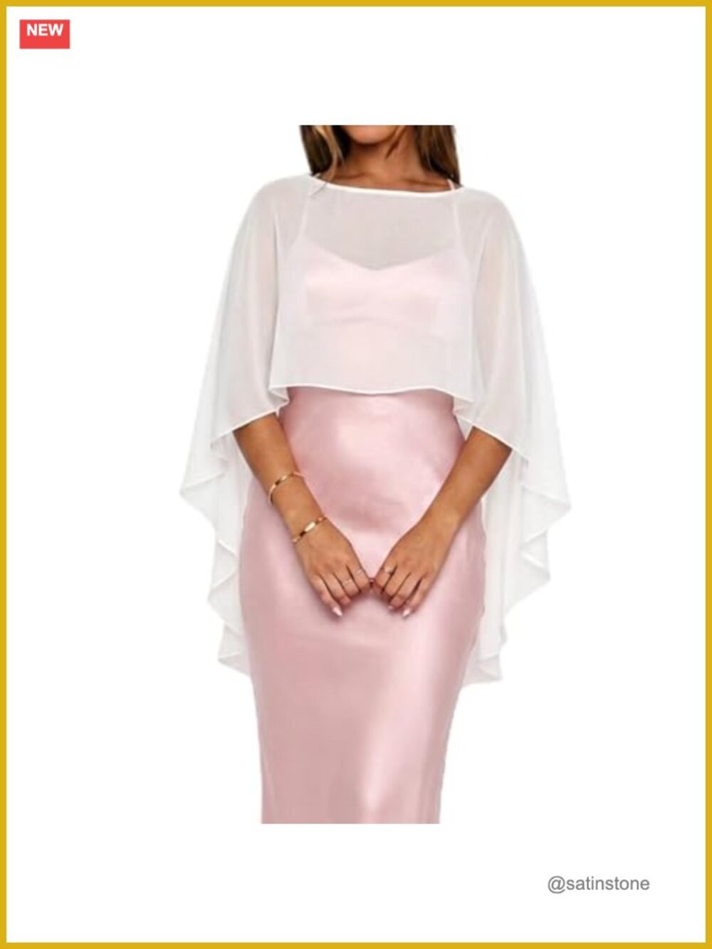 Sheer Chiffon Cape Poncho Shawl Wrap Evening Dress Cover Up Wedding Party